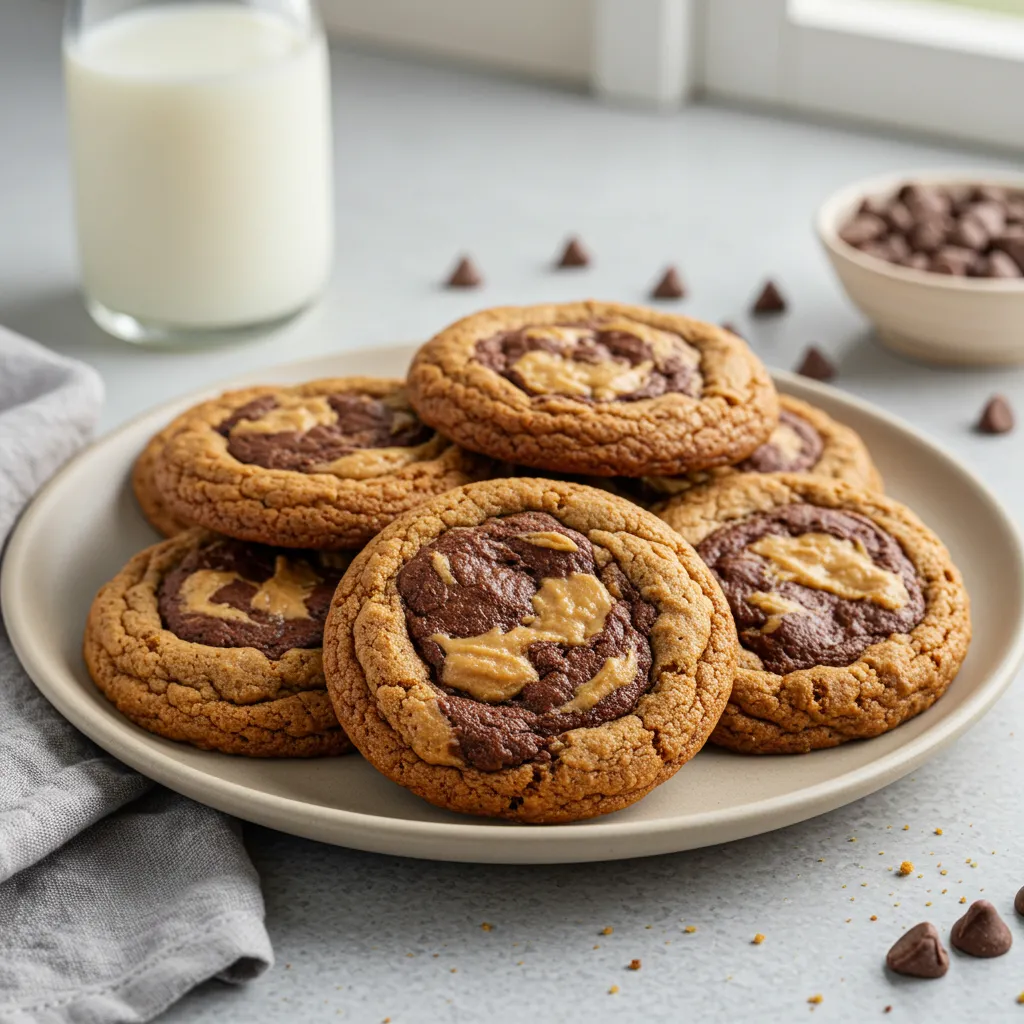 BEST RECIPE for Decadent Peanut Butter Brownie Swirl Cookies: Ultimate Chewy Chocolate Paradise with Perfect Sweet Indulgence - tertiary view